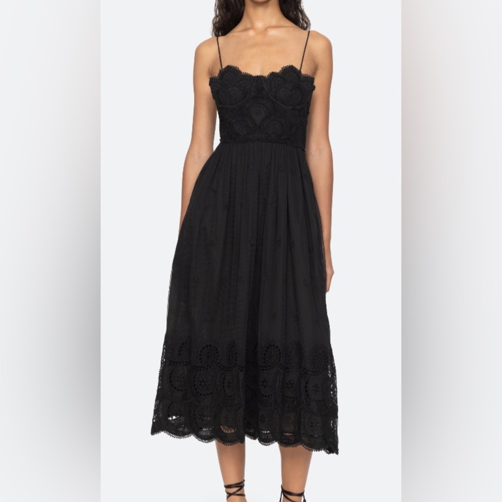 Sea NY Women’s Drea Corset Dress, Size 4, Black Color